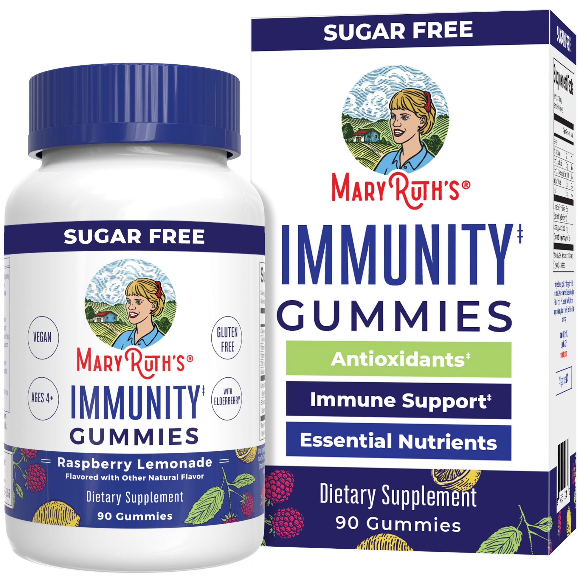 Sugar Free Immunity Gummies (Raspberry Lemonade) 90 count