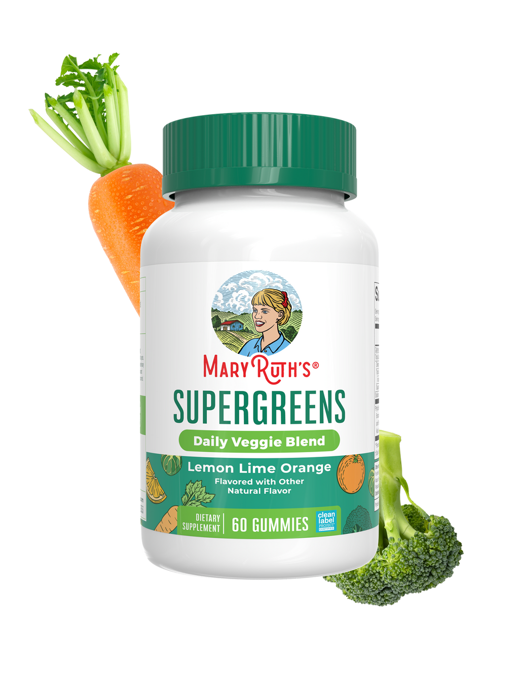 Super Greens Gummies Lemon Lime Orange 60ct