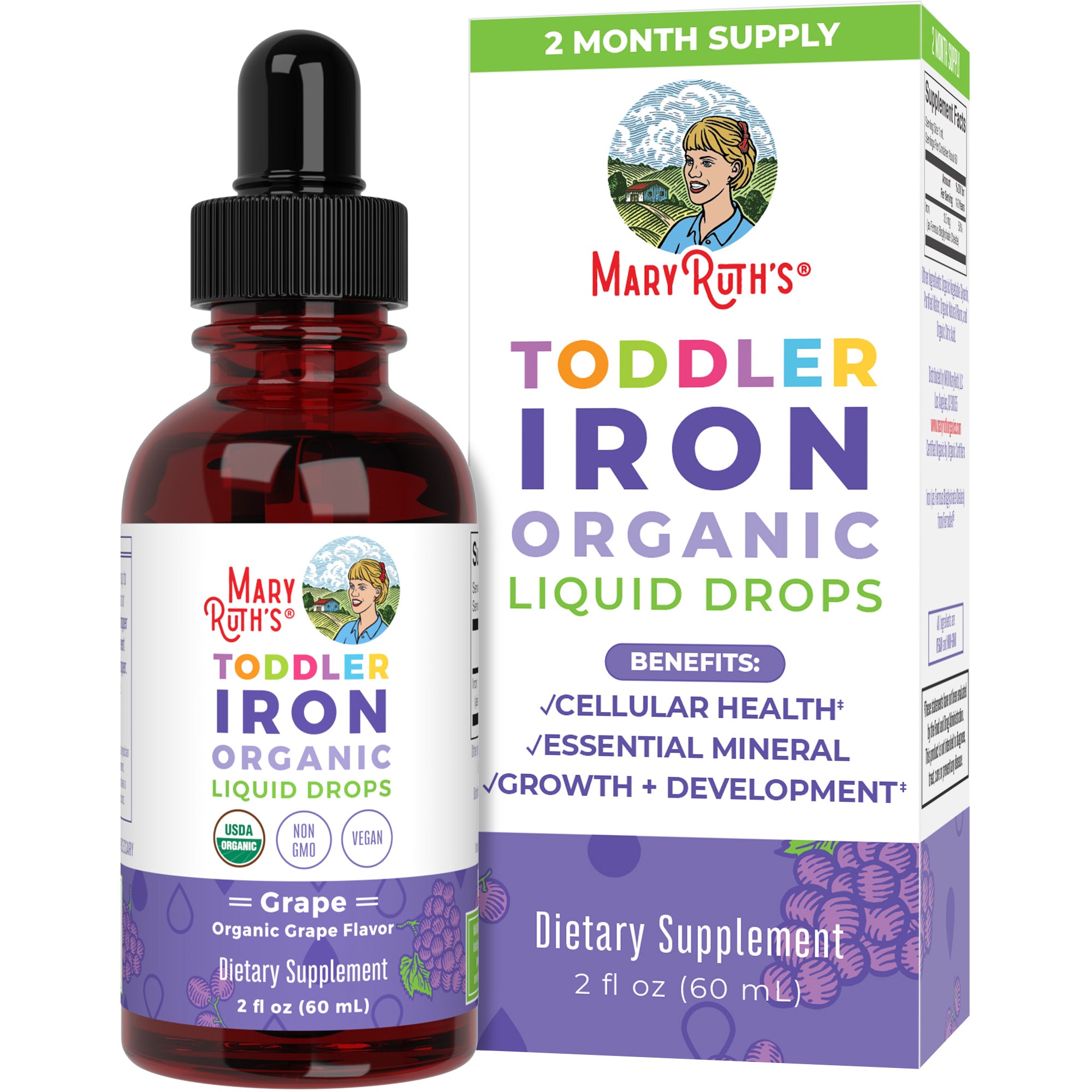 Organic Toddler Iron Liquid Drops