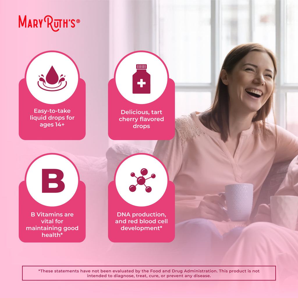 Vegan B-Complex Drops (Cherry) 1 oz Benefits