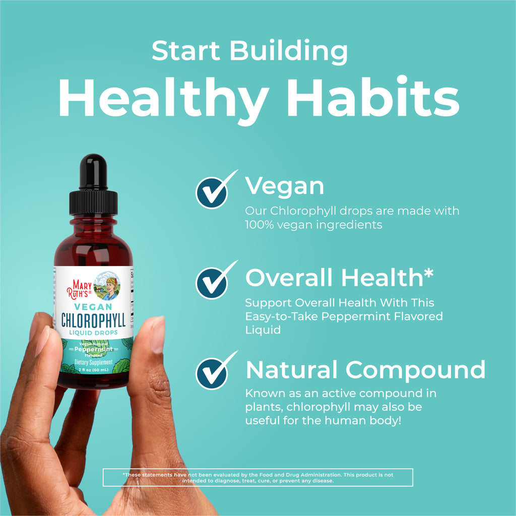 Vegan Liquid Chlorophyll Drops 2 oz Healthy Habits