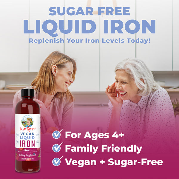 MaryRuth Liquid Iron Berry Flavor Product Overview
