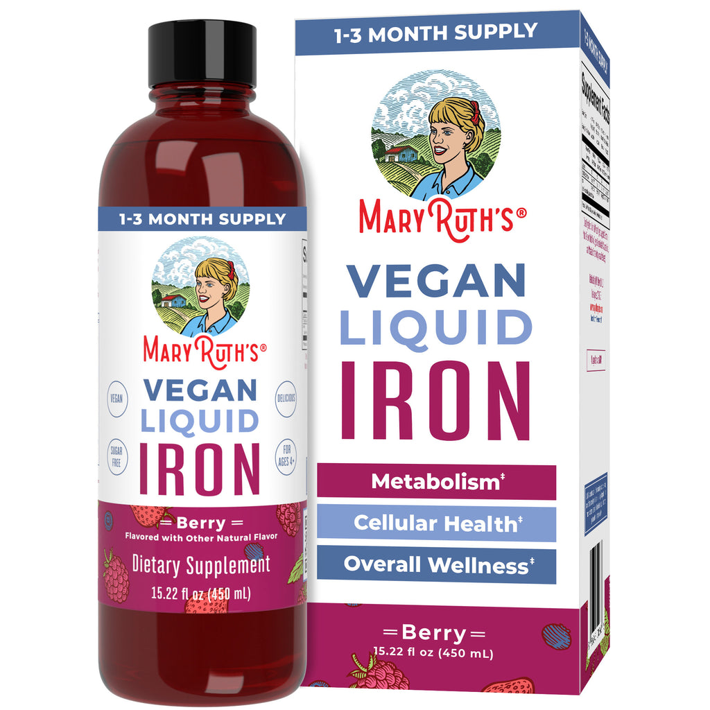 Vegan Liquid Iron 15oz Mixed Berry