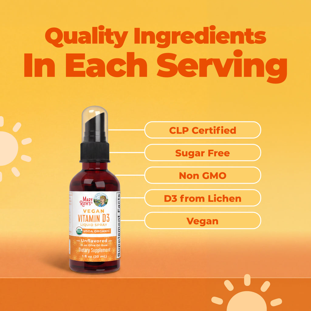 Vegan Vitamin D3 Liquid Spray 1oz Ingredients