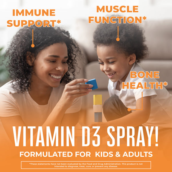 MaryRuth Vegan Liquid Vitamin D3 Spray Unflavored Health Benefits