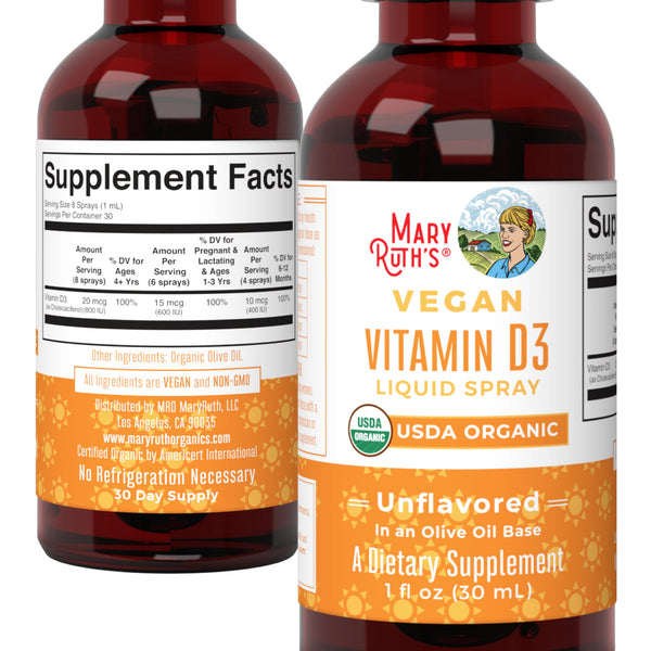 MaryRuth Vegan Liquid Vitamin D3 Spray Unflavored Product Image