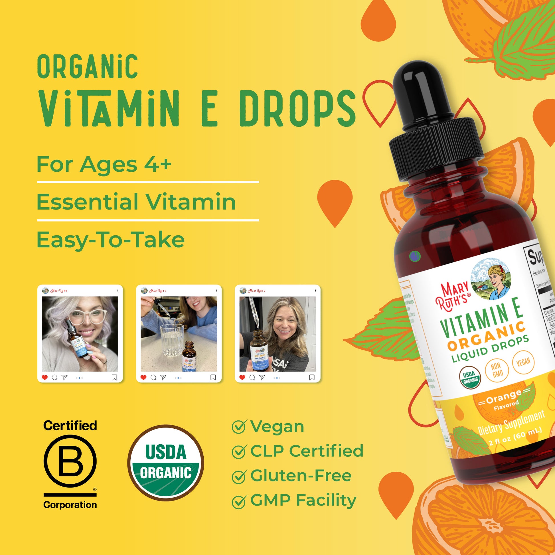Vitamin E Organic Liquid Drops Vitamin E Organic Liquid Drops