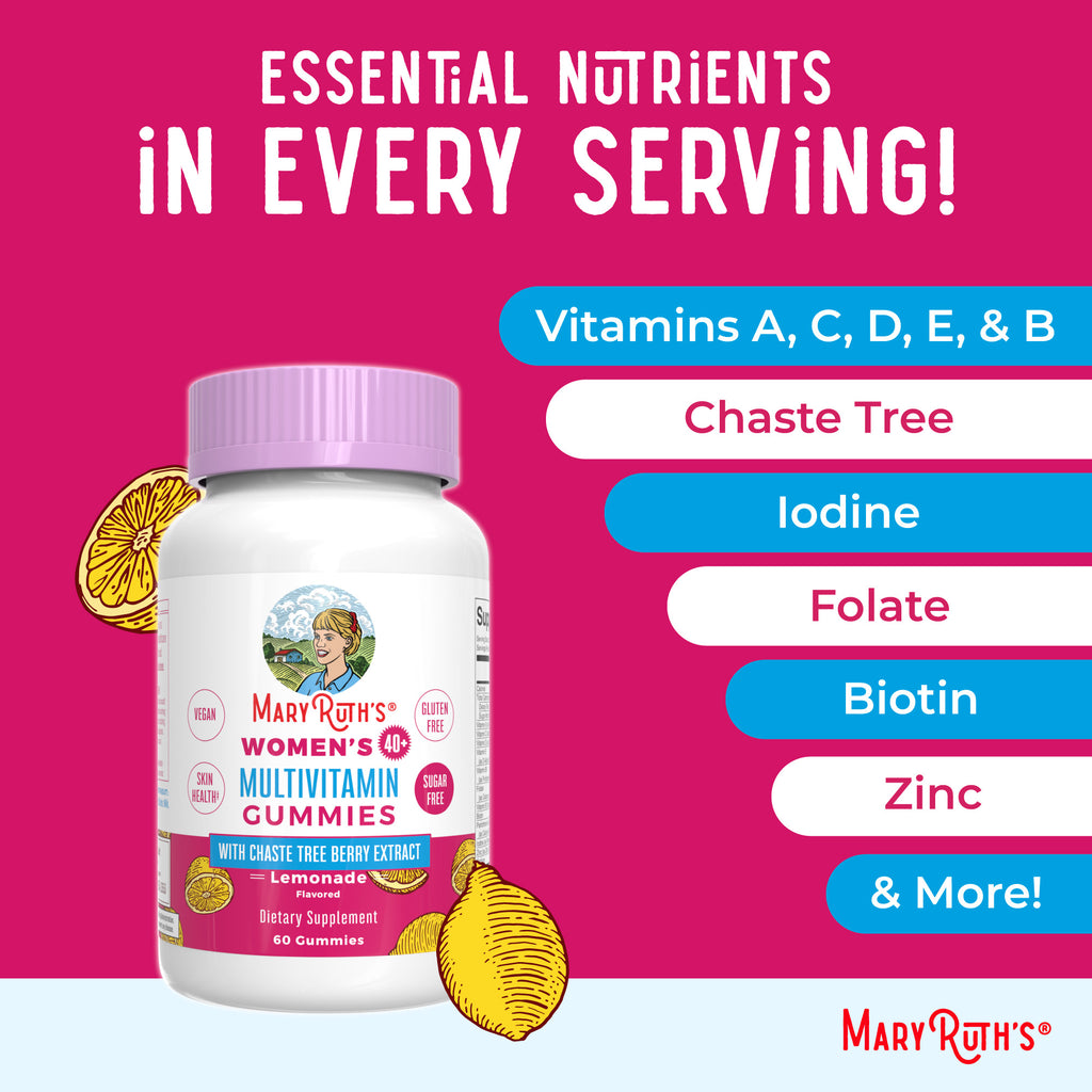 Women’s 40+ Multivitamin Gummies (Lemonade) 60 Count Ingredients