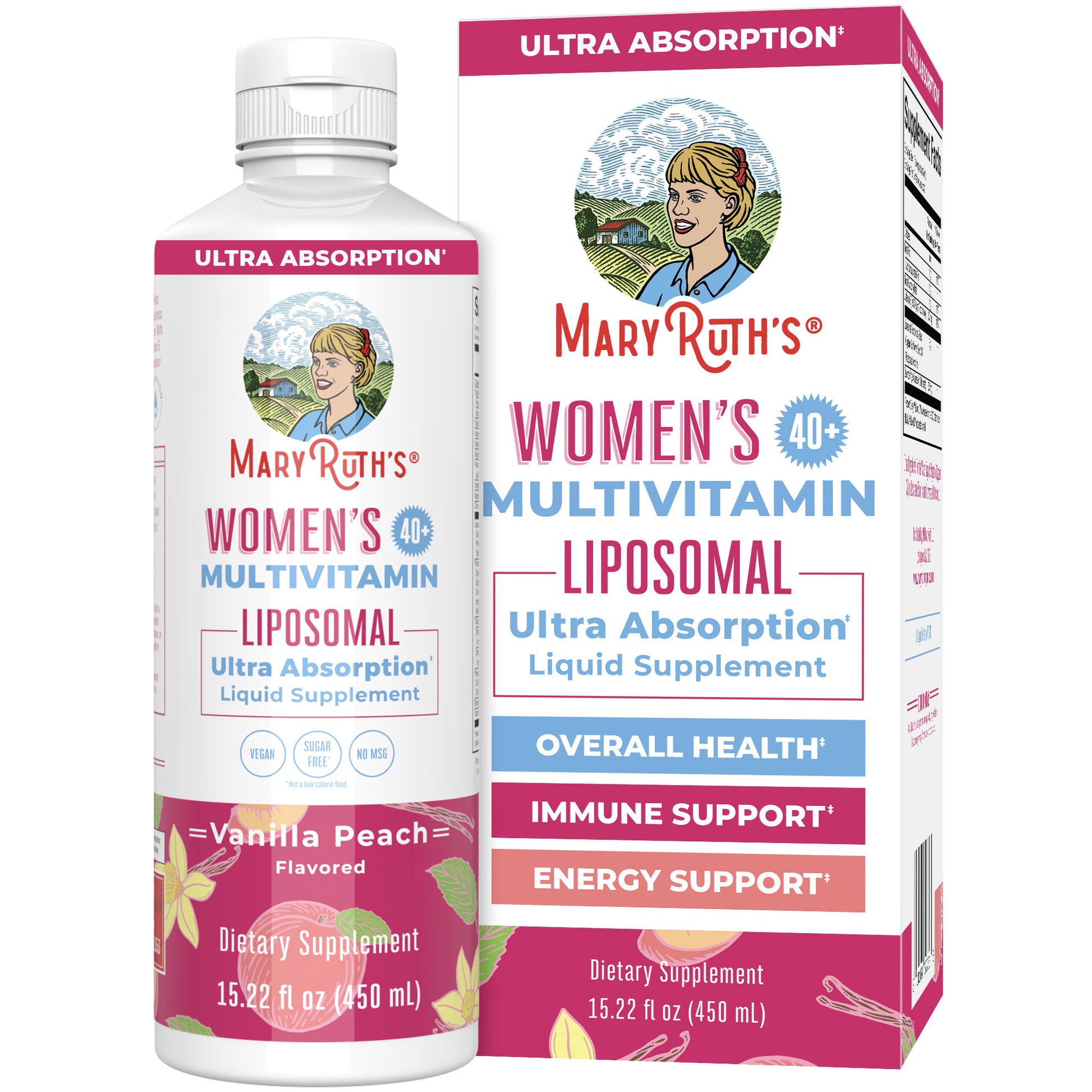 Women’s 40+ Multivitamin Liposomal (Vanilla Peach) 15 oz