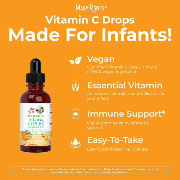 Liquid Vitamin C Drops For Babies & Infants – MaryRuth Organics
