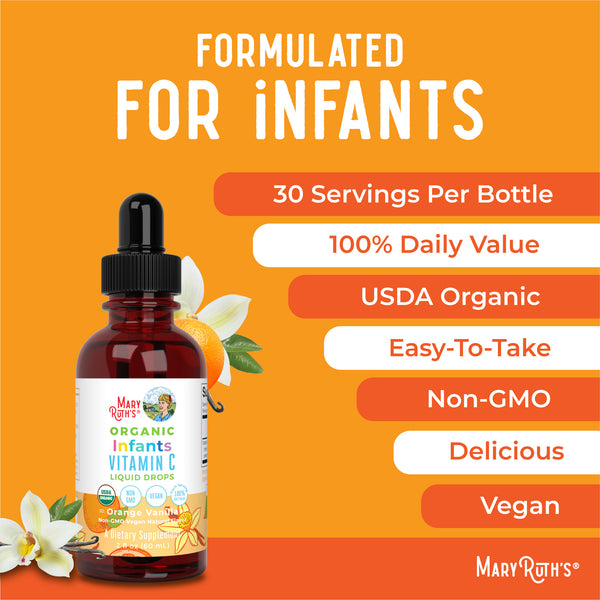 Liquid Vitamin C Drops For Babies & Infants – MaryRuth Organics