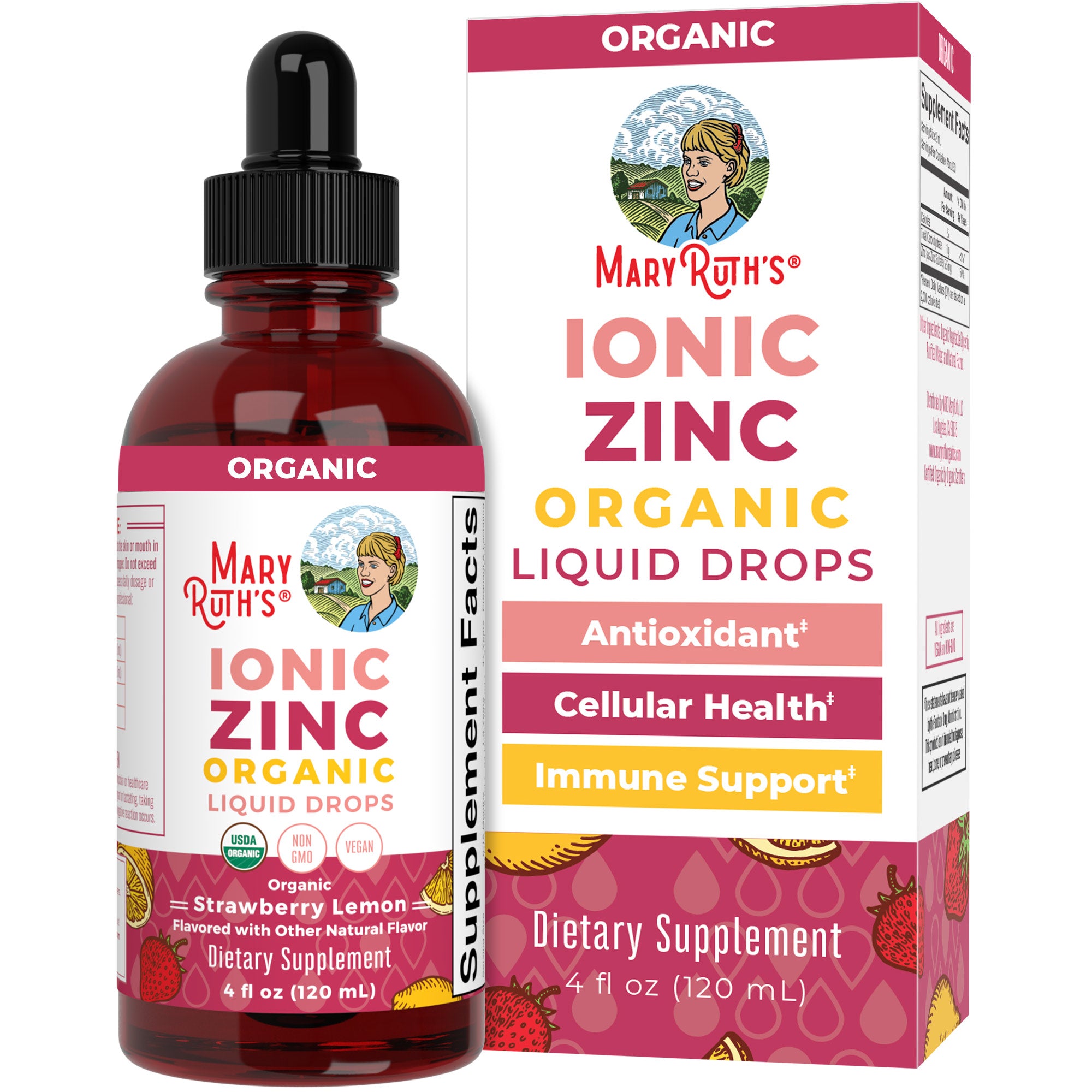 Zinc Liquid Drops For Immune Support and Skin Health MaryRuth Organics