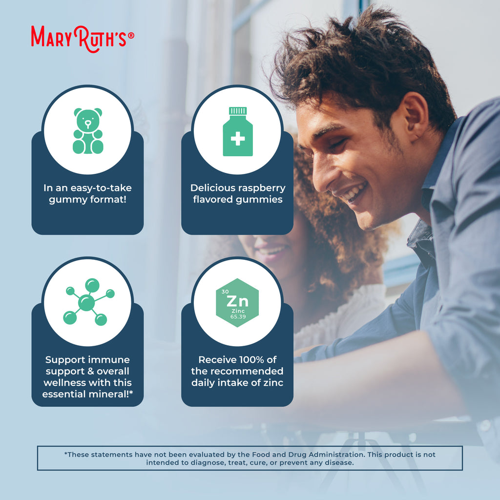 Zinc Gummies (Tart Raspberry) 60 Count Benefits