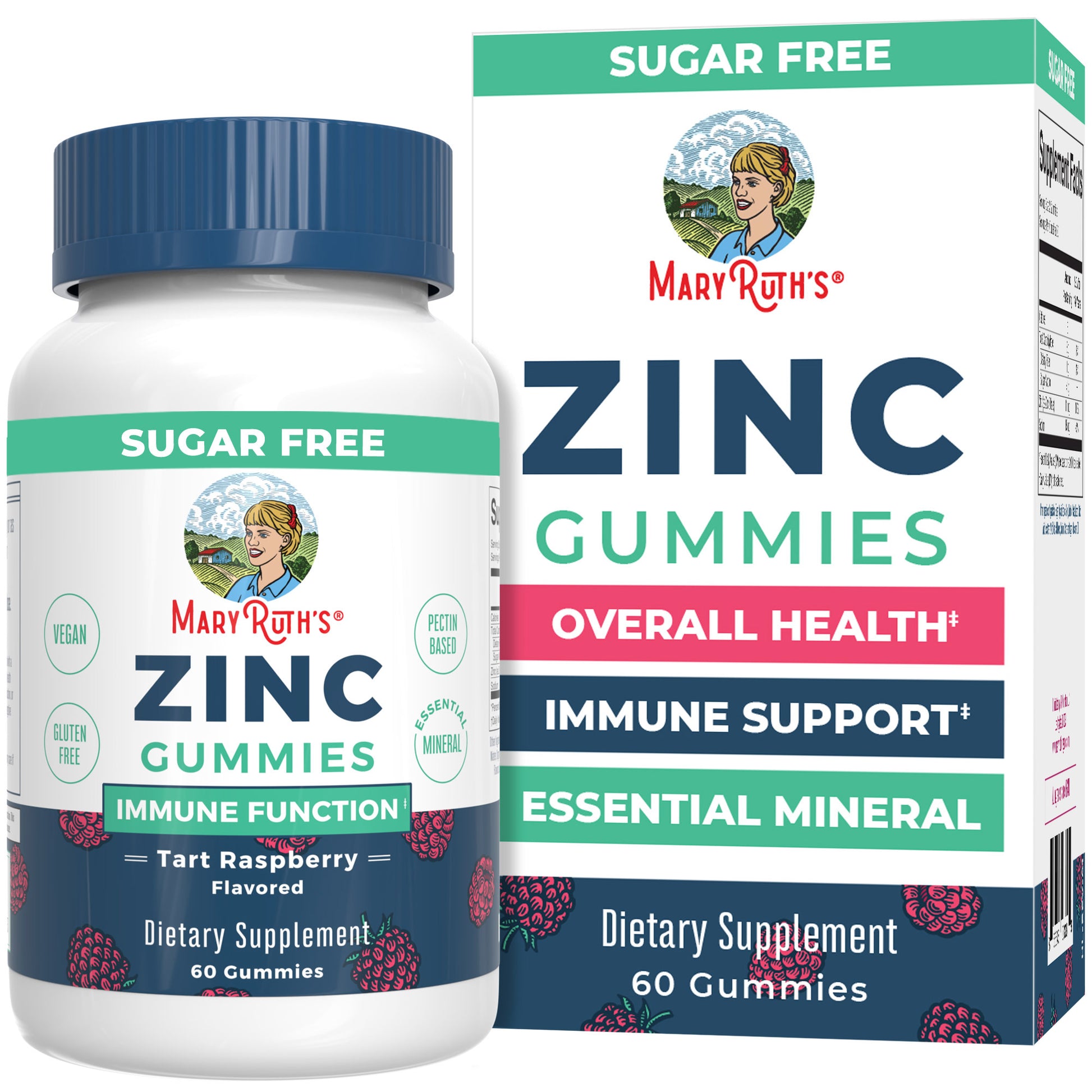 Zinc Gummies (Tart Raspberry) 60 Count