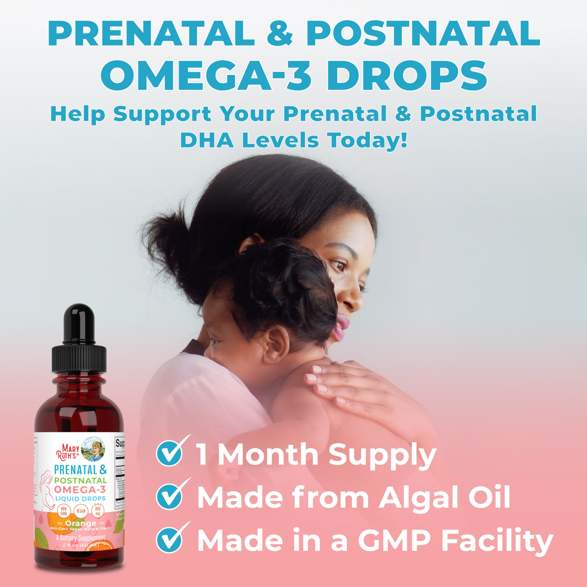 Prenatal & Postnatal Omega-3 Liquid Drops 2 oz Benefits