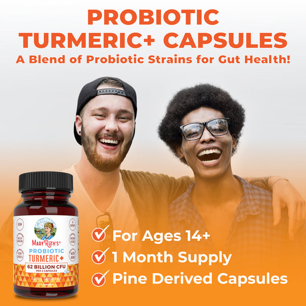 MaryRuth Turmeric Probiotics For Gut Health Capsules Product Overview