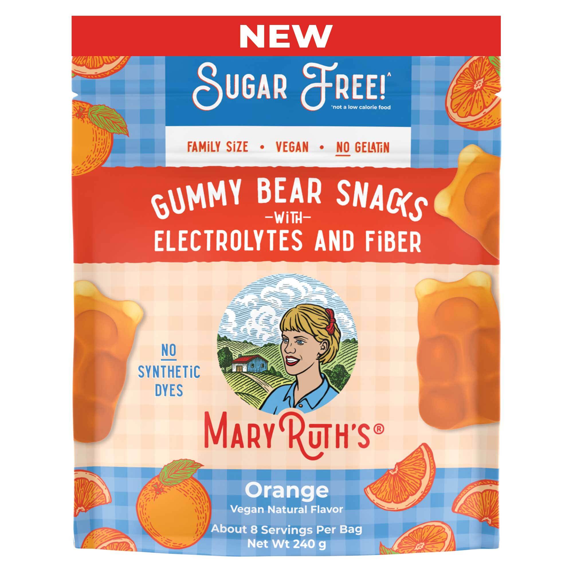 Gummy Snacks, Sugar Free, Orange