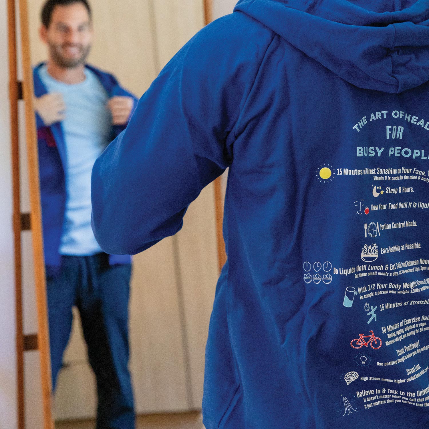 Organic Cotton Zip Up Hoodie | Art of Health Sweatshirt – MaryRuth