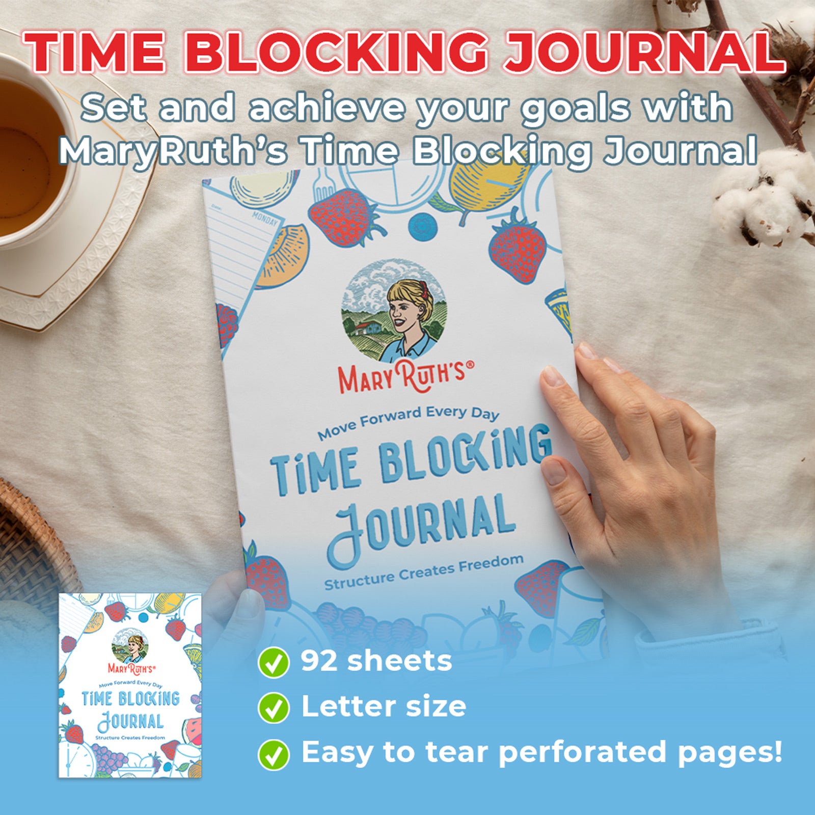 Time Blocking Journal Book Main Page